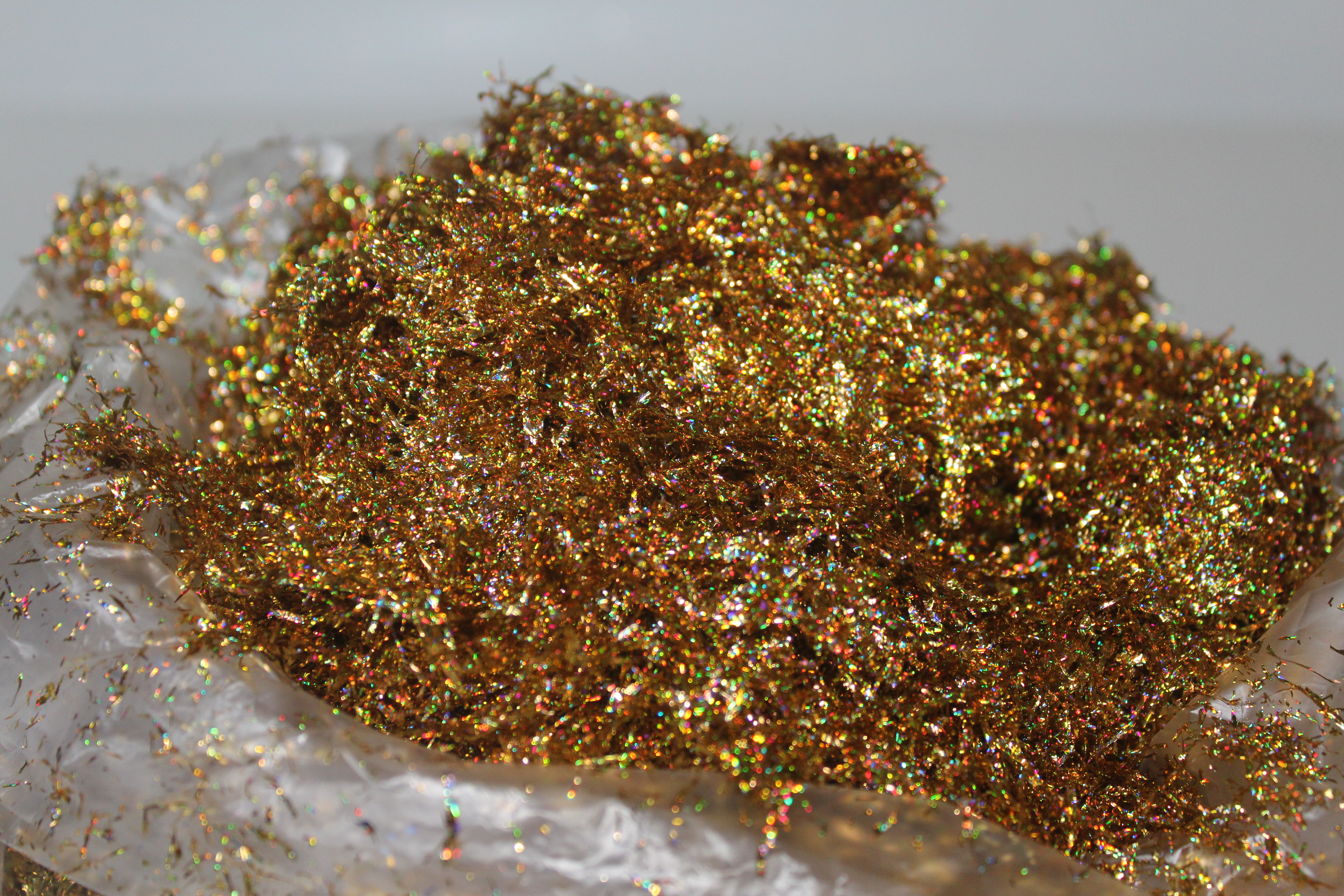 金梓艺术玻璃彩色金箔丝银箔丝美甲DIY装饰金铂丝75克金箔丝 