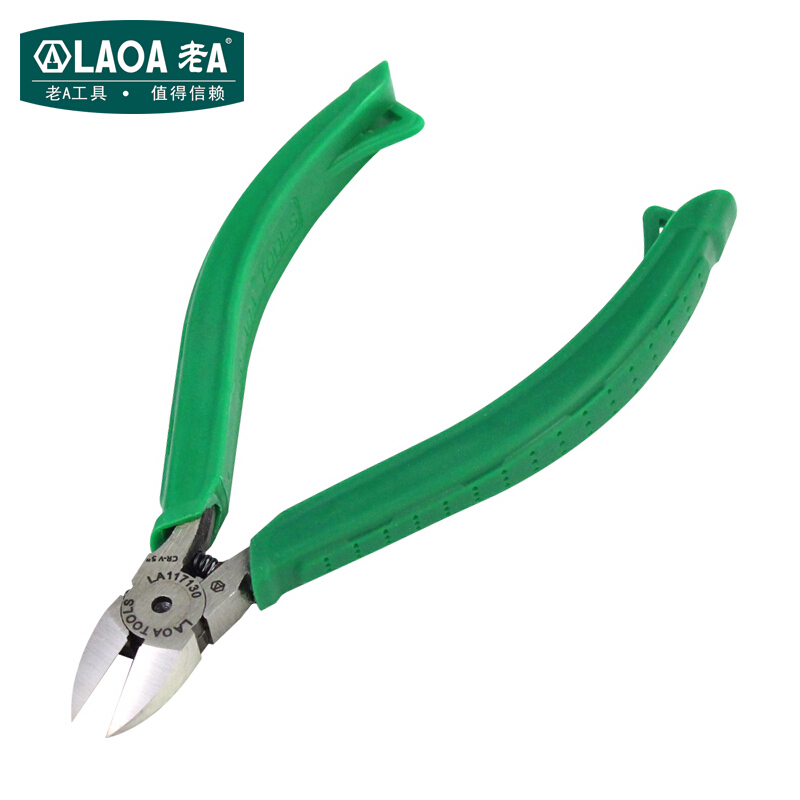 老A（LAOA）斜嘴钳5英寸 日式斜口钳水口钳电工钳子 剪线钳 LA117130