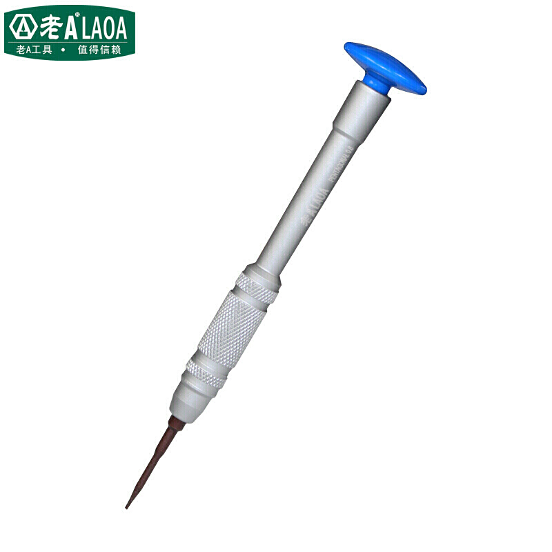 老A（LAOA）LA6132W8 精密螺丝刀蓝尾帽德式S2头苹果用五星W0.8