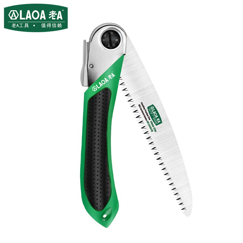 老A（LAOA）SK5快速折叠锯 手工锯园林锯便携式伐木锯子170mm LA145170