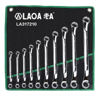 老A（LAOA）LA317210 梅花扳手套装10PC双呆扳手组套汽修机修工具5.5-32MM