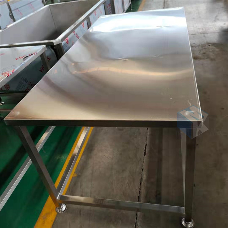 水果罐头厂用不锈钢操作台 牛肉切割耐腐蚀平台 蔬菜加工厂用不锈钢案板