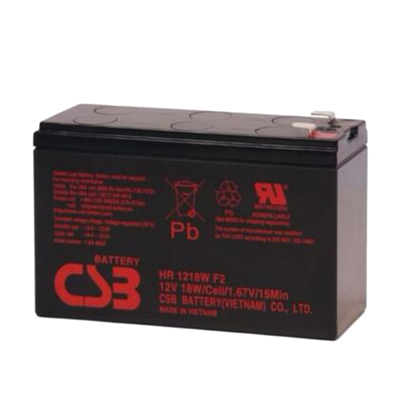 希世比CSB蓄电池HR1218W F2 12V18W 适用于门禁电梯应急灯医疗船舶