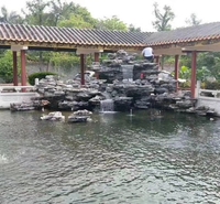 磬航万吨园林石假山石 观赏石景观石 假山石 假山设计施工，黑山石千层石 