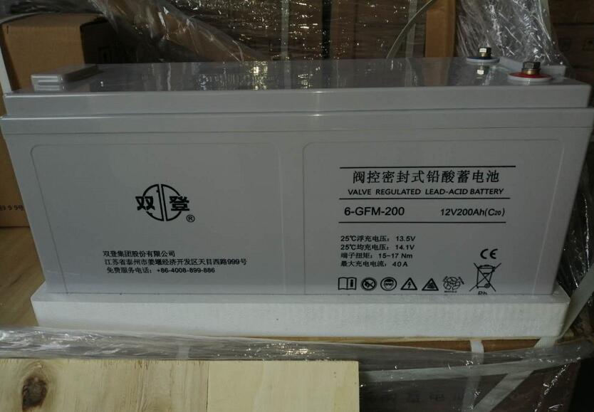 双登蓄电池6-GFM-200 12V200Ah 铅酸免维护蓄电池UPS机房/应急照明直流屏专用