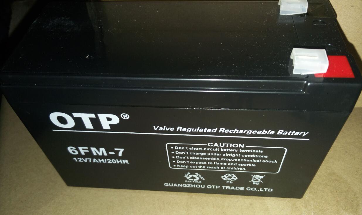 OTP蓄电池6FM-7 12V7Ah 精密仪器电子设备门禁消防