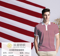 3002#厂家现货32支100%棉单珠地针织面料运动Polo衫吸湿排汗T恤