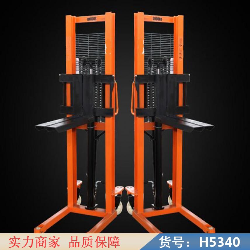 慧采手动液压装卸叉车 配重式液压堆高车 脚踏式堆高车货号H5340