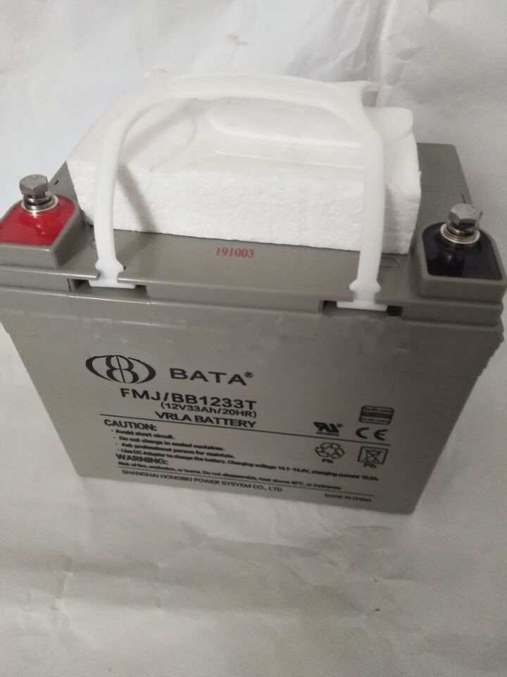 鸿贝蓄电池FM/BB1233T 12V33Ah 机房基站 铁路 应急UPS电源
