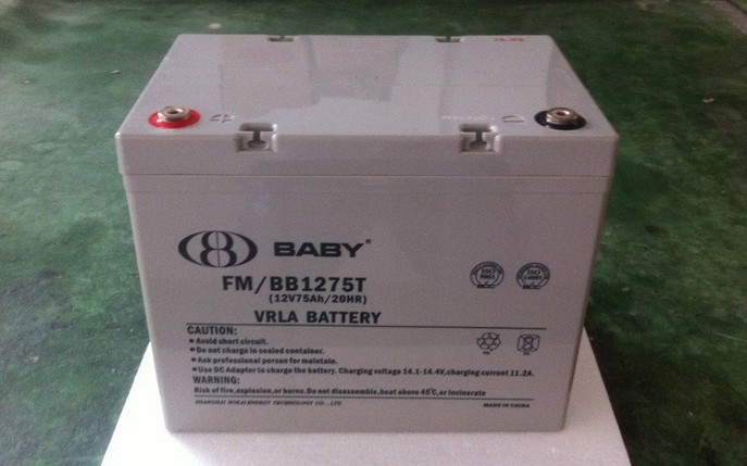 鸿贝蓄电池FM/BB1275T 12V75Ah 太阳能UPS EPS电源用储能电瓶