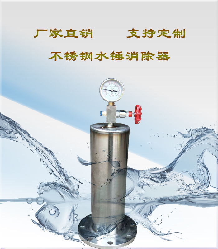不锈钢水锤吸纳器活塞式水锤消除器