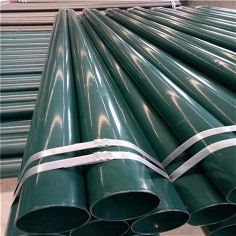 京津冀钢管厂家Q235DN250环氧树脂消防管 螺旋涂塑钢管 定尺定做 绿色环保 做工精细