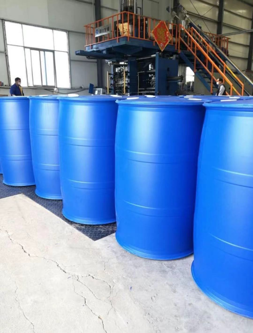 批发200L 平面双环蓝色 塑料化工桶 包装桶