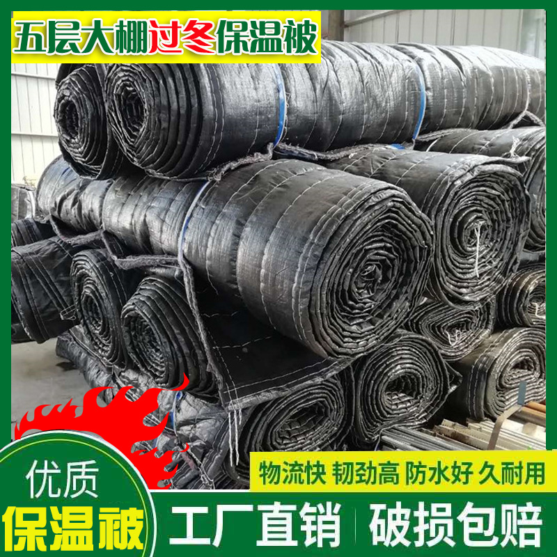 温室大棚保温被冬季加厚防水防寒毛毡珍珠棉家用五层保暖大棚棉被 