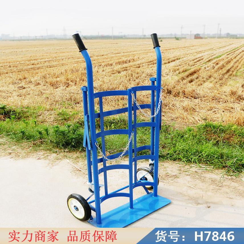 慧采豪华氧气瓶推车 工业氧气瓶推车 电动小型升降小推车货号H7846