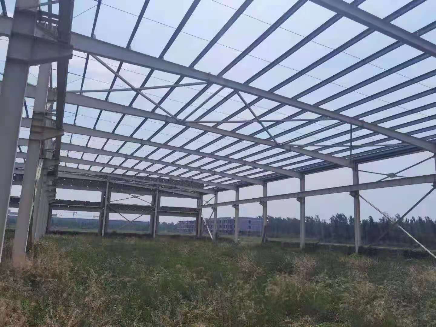 长期大量回收钢结构厂房  加工 定制二手钢结构厂房车间 行车房