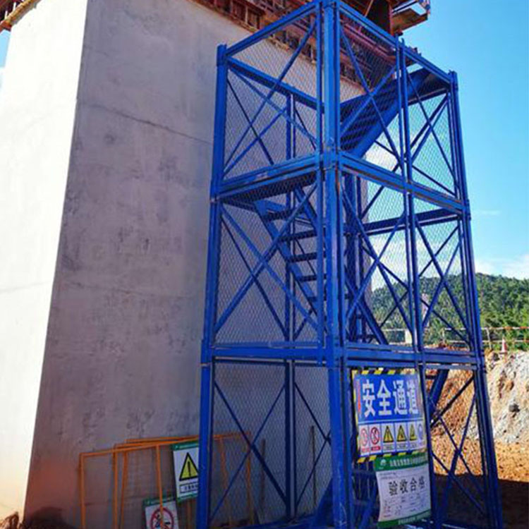 现货供应 挂网式梯笼 桥梁施工安全梯笼 建筑施工笼梯 质量放心