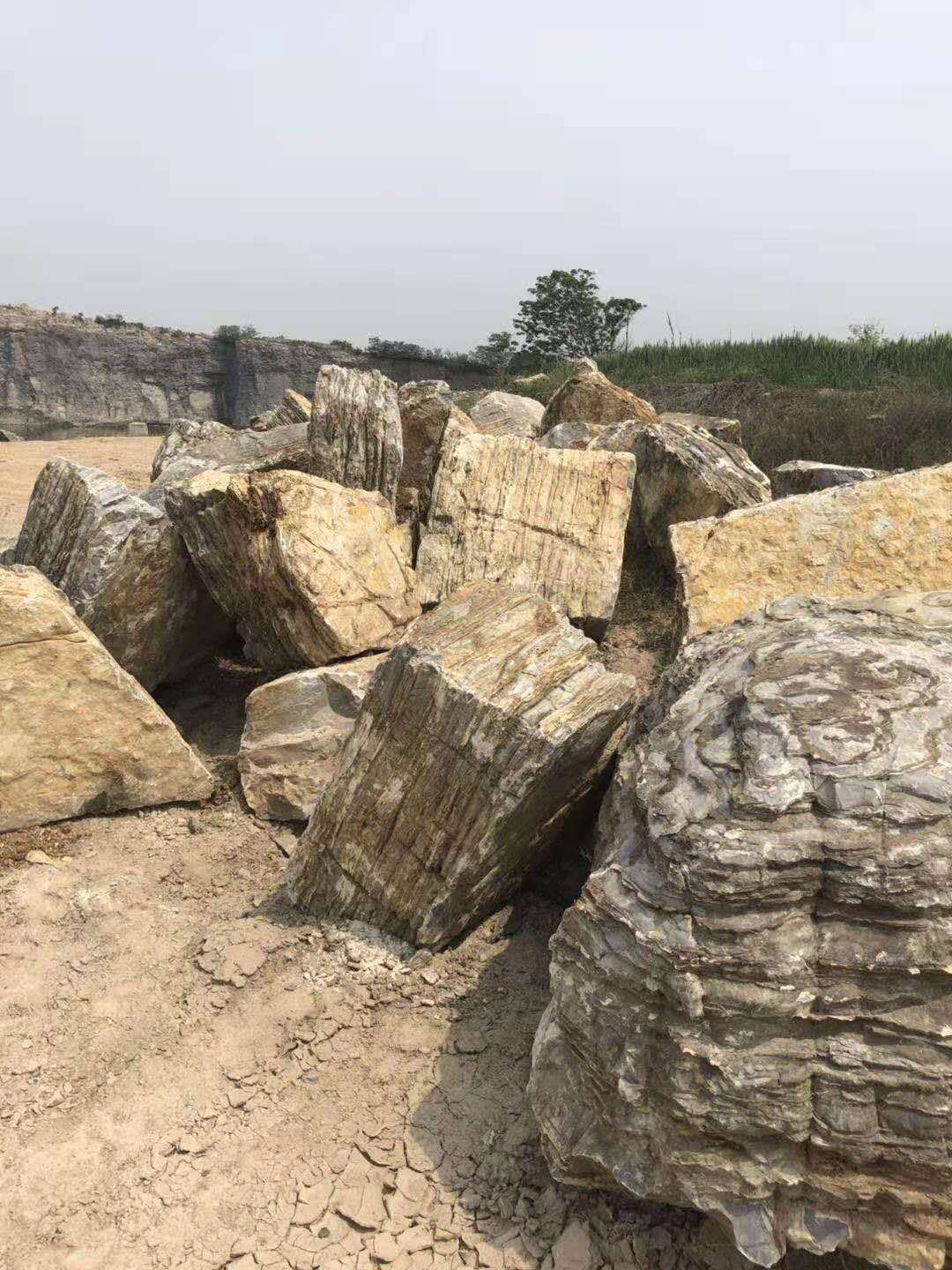 万吨千层石龟纹石产地批发 假山工程 护坡石景观石 太湖石黑山石 灵璧石园林石 