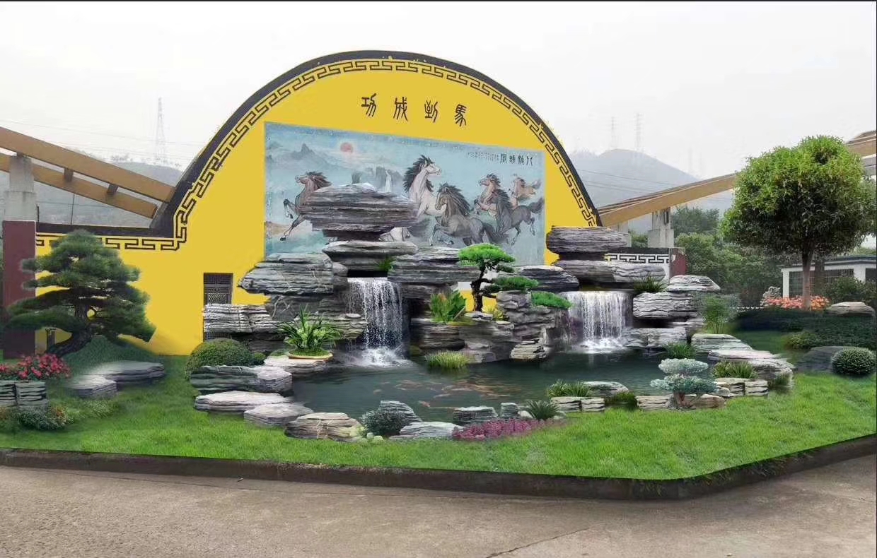 磬航万吨园林石假山石 观赏石景观石 龟纹石假山石 千层石假山设计施工