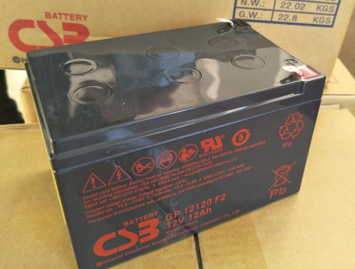 希世比CSB蓄电池GP12120F2 12V12AH 消防设备UPS电源船舶设备