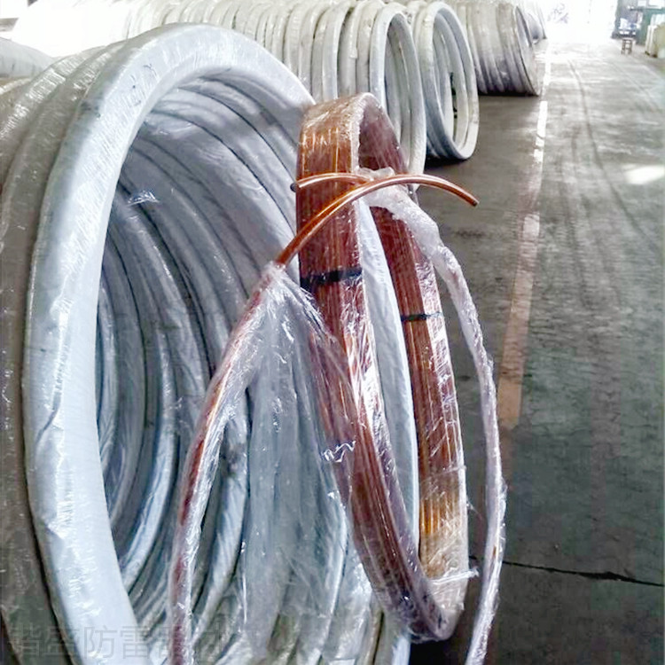 直径10mm工业镀铜圆钢防雷接地网降电阻材料 铜包钢圆钢厂家锴盛现货出售
