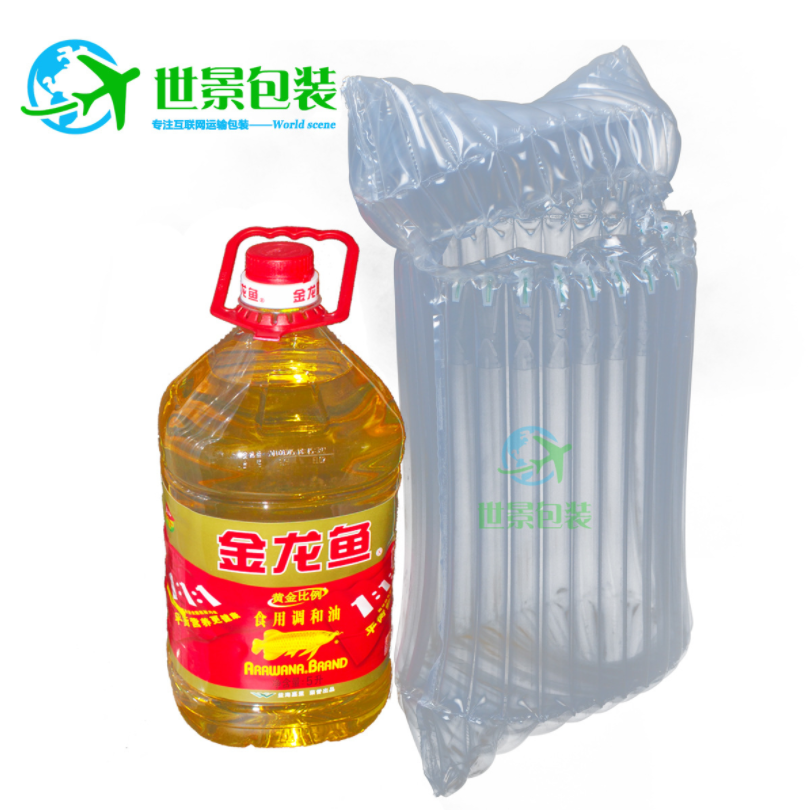 5L食用油气柱袋气泡柱缓冲袋充气袋水蜜桃包装鸡蛋防震包装