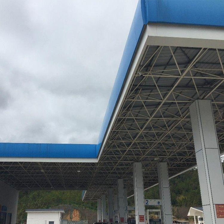 承接加油站网架施工安装 加油站罩棚网架工程