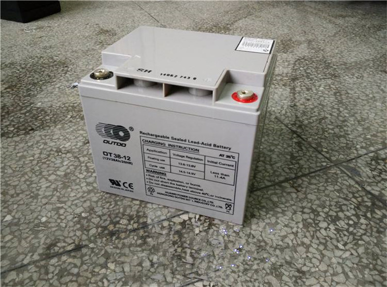 奥特多蓄电池OT38-12 12V38Ah 直流屏UPS铅酸免维护蓄电池