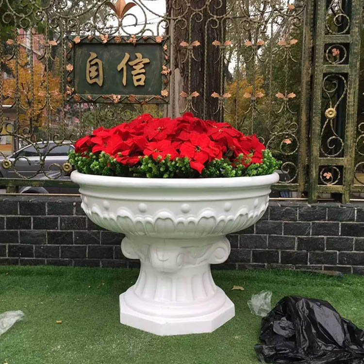 按需定制 室外移动玻璃钢花盆 玻璃钢花盆 园林景观玻璃钢花盆