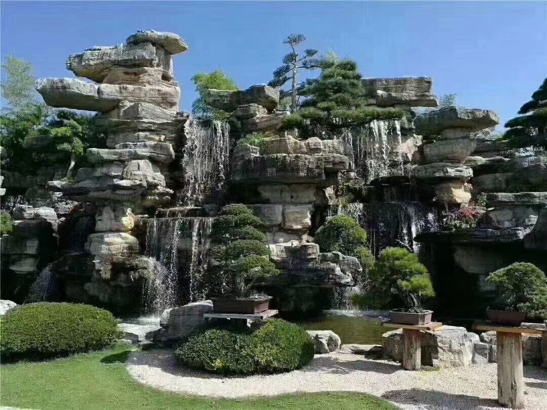 万吨磬航园林石假山石产地批发 观赏石景观石 假山石 假山设计施工 假山工程
