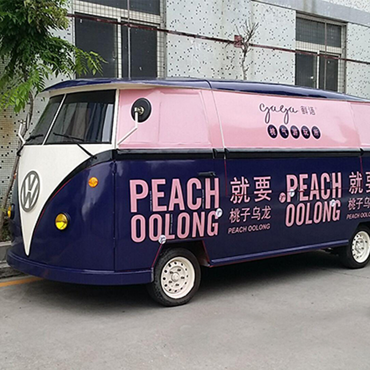公园流动店铺美食车 广场汉堡快餐美食车 移动甜品美食车