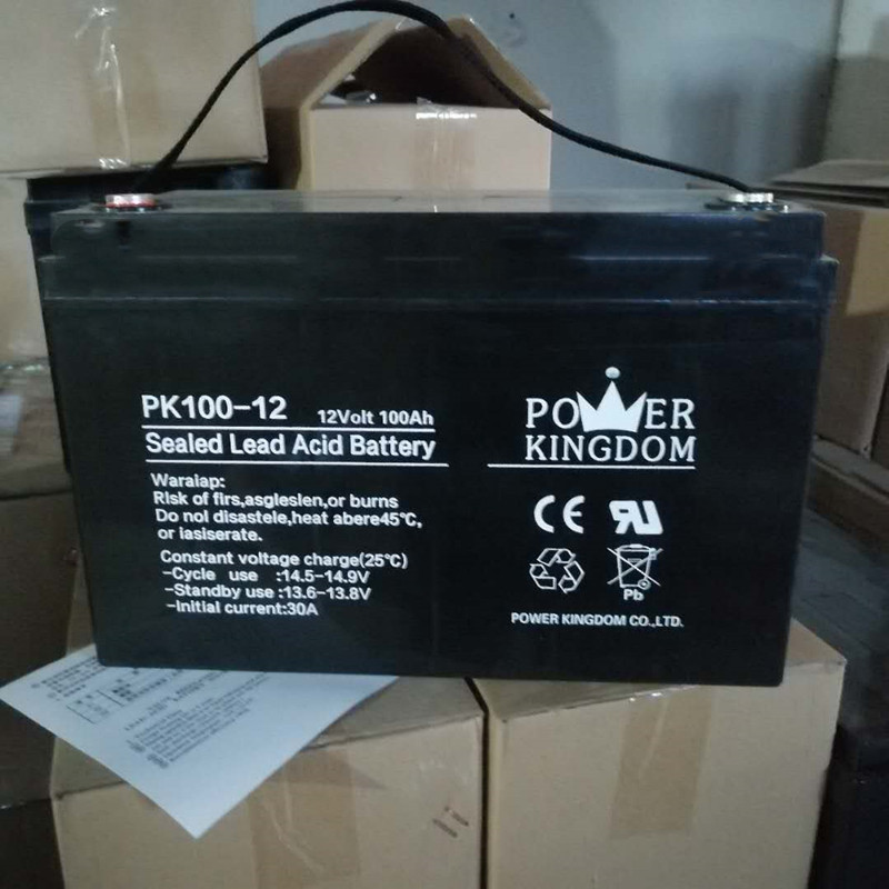 POERKINGDOM三力蓄电池PK100-12 12V100AH阀控式铅酸免维护 储能电瓶