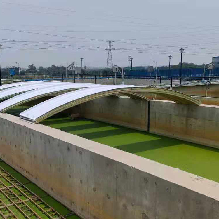 玻璃钢污水池加盖 玻璃钢拱形盖板 大跨度盖板