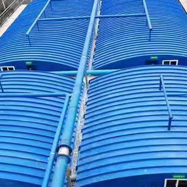玻璃钢污水池加盖 玻璃钢拱形盖板 大跨度盖板