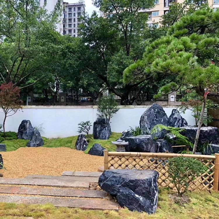 黑山石供应 万吨黑山石景观石产地批发 假山工程 批发 量多从优