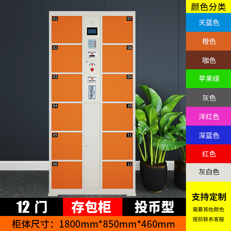 智能微信扫码储物柜 电子存包柜 超市寄存柜 酒吧健身房二维码扫描柜