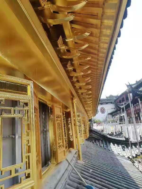 金梓箔业承接国内外大小工程贴真金箔 仿金箔装饰业务