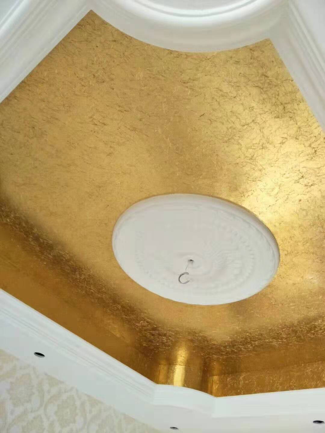 装修贴顶金箔纸批发金银箔 仿金箔工程贴金箔 金银铜14手抓金箔 装修贴顶金箔纸
