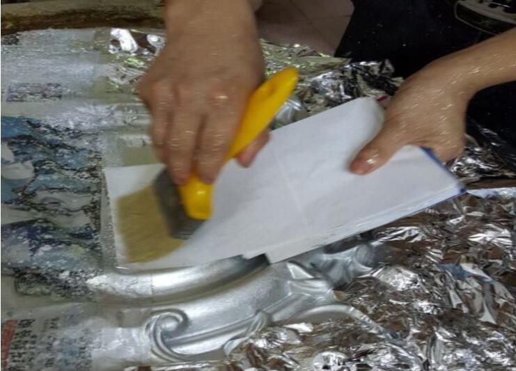  仿银箔 铝箔 装饰美甲银箔仿银箔14*14规格   金梓批发82银箔 