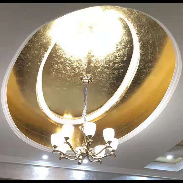 金梓箔业专业贴金箔酒店别墅会所KTV贴金家具工艺品贴金箔装饰