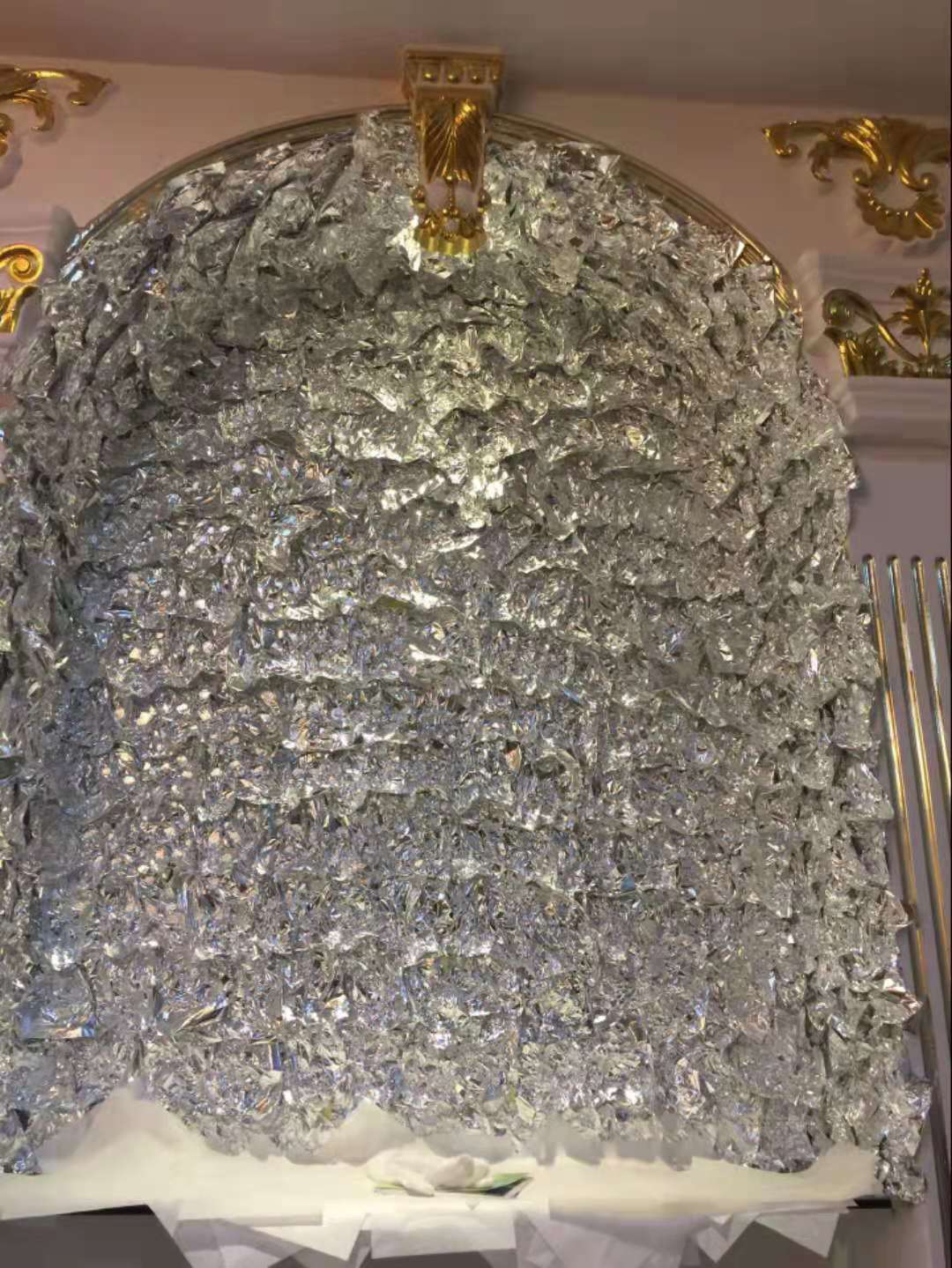 8689金箔银箔 批发14×14CM家具亚光皱面金箔 金梓箔业