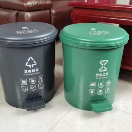 深圳新洁源 50L干湿分离桶 餐厨分类垃圾桶  厂家直供
