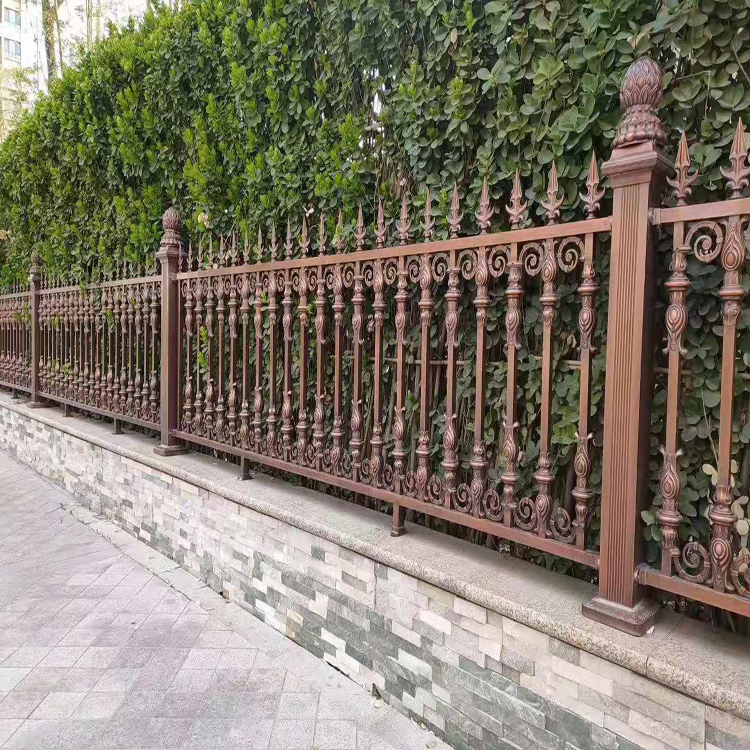 铝艺护栏 东昇围墙庭院护栏 小区铝艺护栏厂家