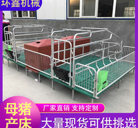 环鑫机械 双体母猪产仔床 产保一体床 保育两用母猪分娩床 批发零售