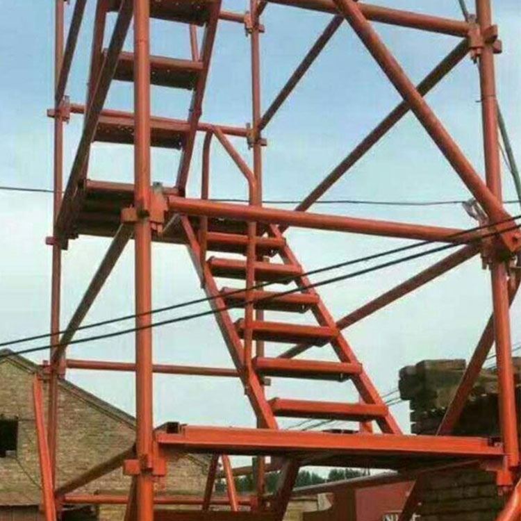 利科销售 挂网式安全爬梯 建筑承插式安全爬梯 高墩施工用安全爬梯