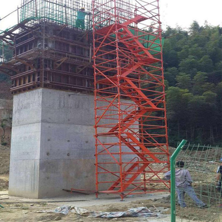 利科建筑供应 建筑工地安全爬梯 施工用香蕉式安全爬梯 之字型安全爬梯