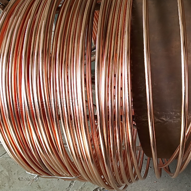 张家口 电力系统接地 高质量镀铜圆钢  单股12mm 铜包钢圆线 100米一盘更实惠