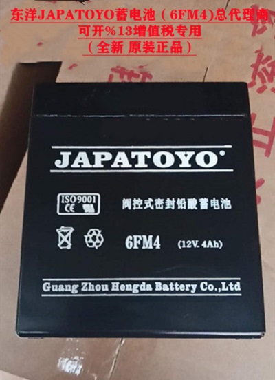 TOYO东洋蓄电池6FM4 12V4AH 儿童玩具 喷雾器 门禁 地摊照明