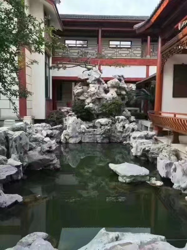 万吨龟纹石千层石产地批发 莲花石工程 灵璧石景观石 黑山石太湖石 假山石 假山工程