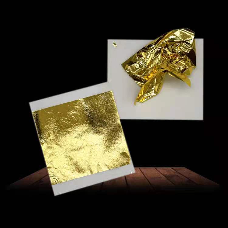 手抓B金箔-14厘米金梓金箔厂 皱贴装修贴顶金泊纸仿金箔纸
